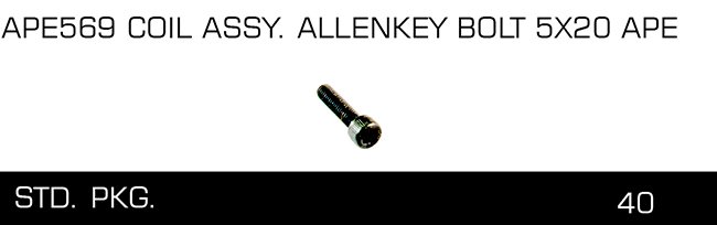 APE569 COIL ASSY ALLENKEY BOLT 5X20 APE